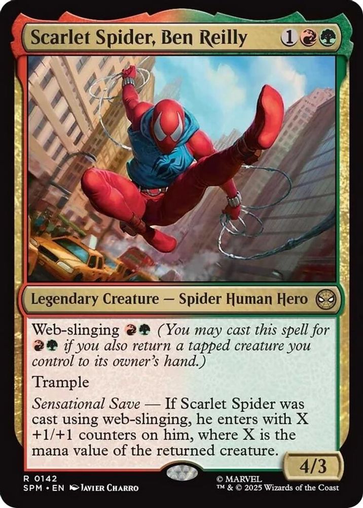 Scarlet Spider, Ben Reilly · 142 · Marvel's Spider-Man · Non-foil