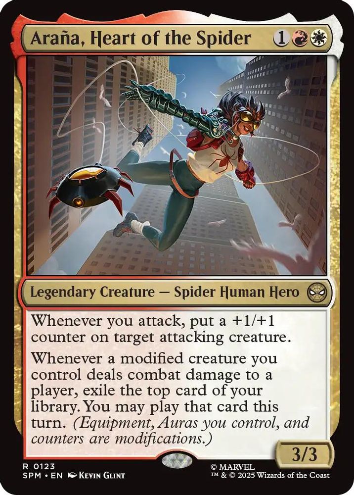 Arana, Heart of the Spider · 123 · Marvel's Spider-Man · Non-foil