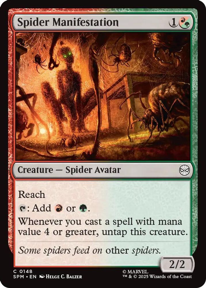 Spider Manifestation · 148 · Marvel's Spider-Man · Non-foil