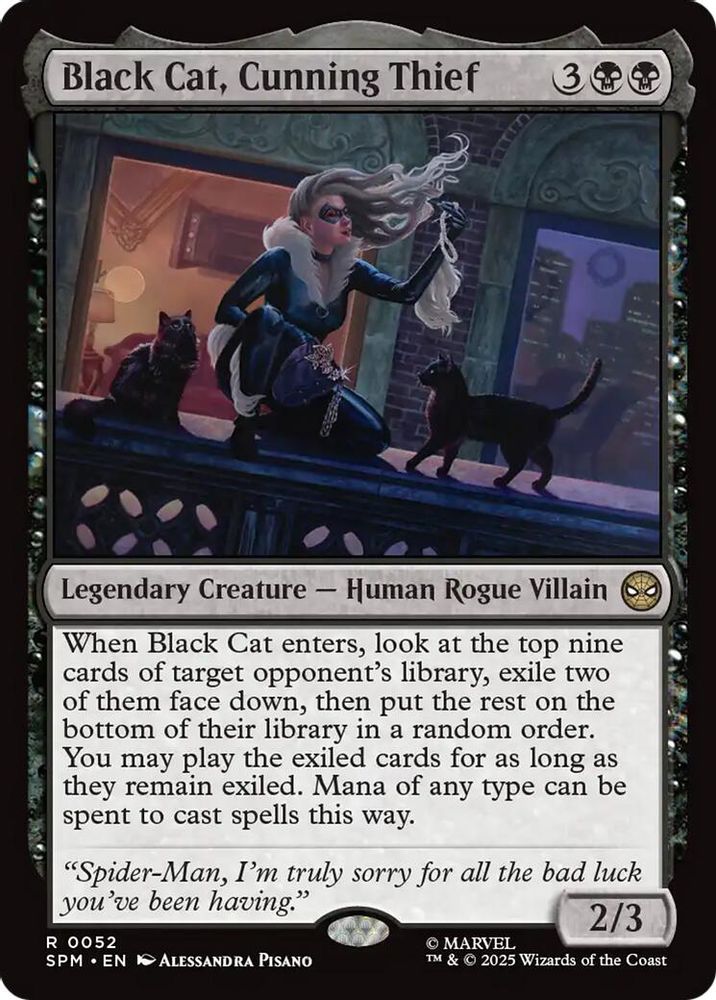 Black Cat, Cunning Thief · 52 · Marvel's Spider-Man · Non-foil