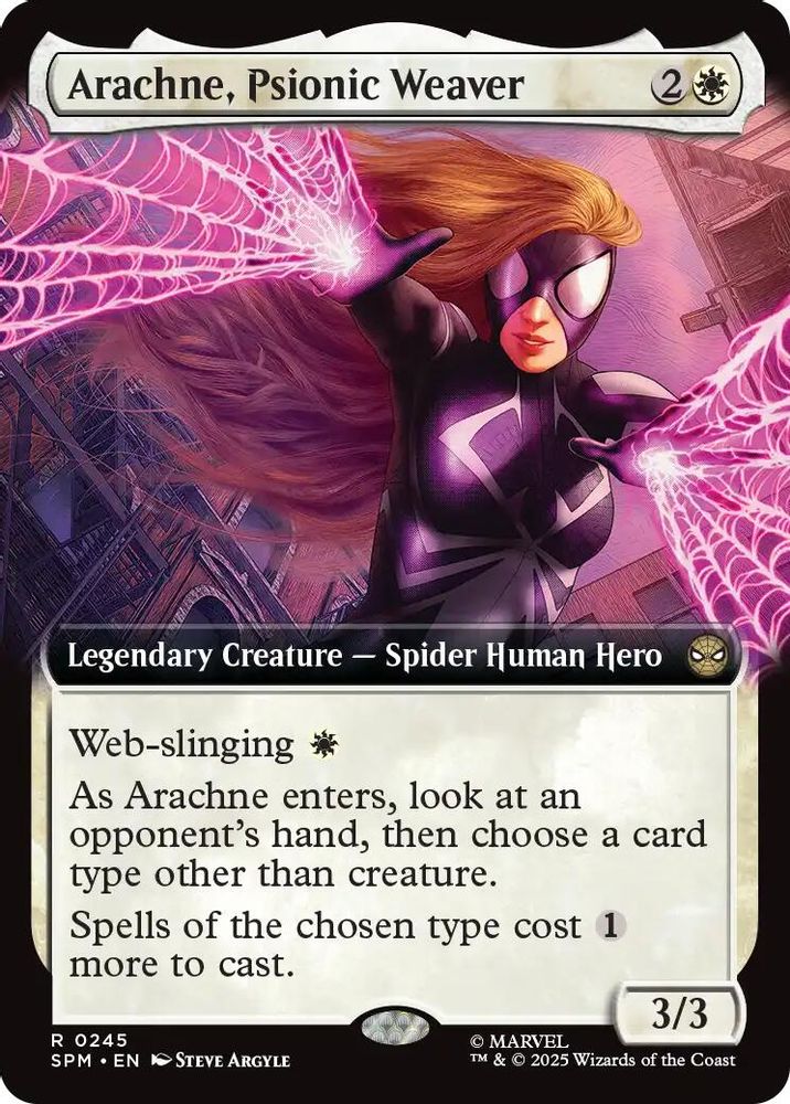 Arachne, Psionic Weaver (Extended Art) · 245 · Marvel's Spider-Man · Foil