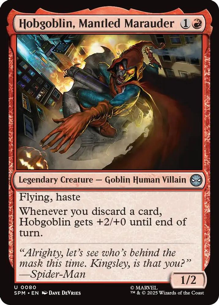 Hobgoblin, Mantled Marauder · 80 · SPM · Non-foil