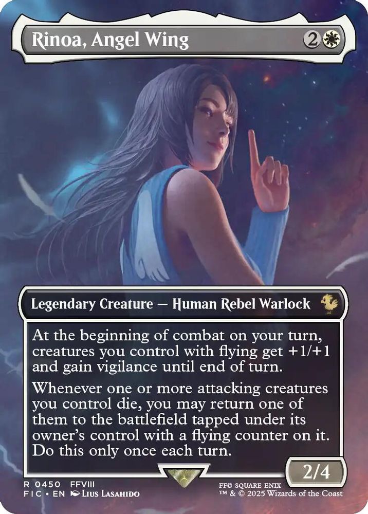 Rinoa, Angel Wing (Borderless) · 450 · Commander: FINAL FANTASY · Foil