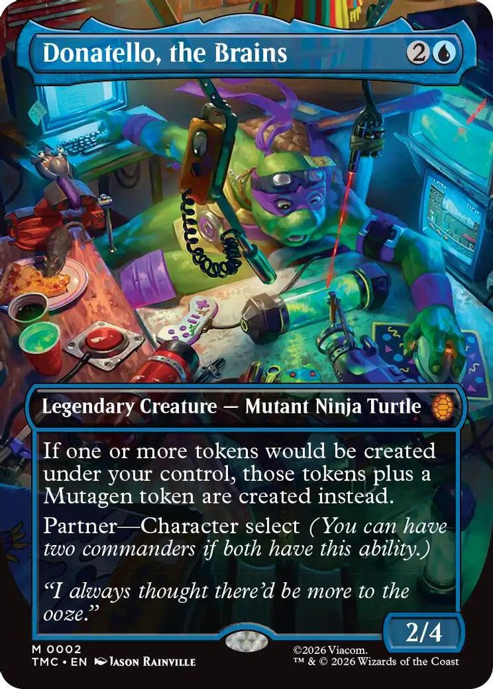 Donatello, the Brains (0002) (Borderless) · 2 · TMC · Foil