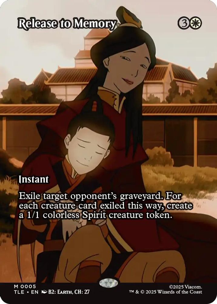 Release to Memory (Borderless) · 5 · Avatar: The Last Airbender: Eternal-Legal · Non-foil