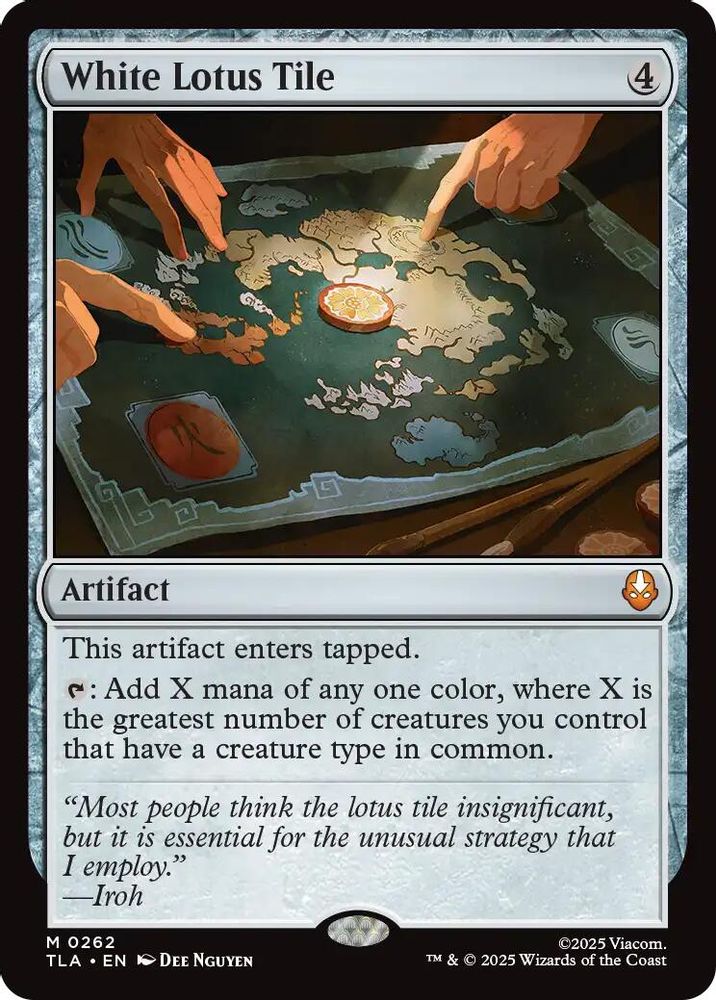 White Lotus Tile · 262 · Avatar: The Last Airbender · Non-foil