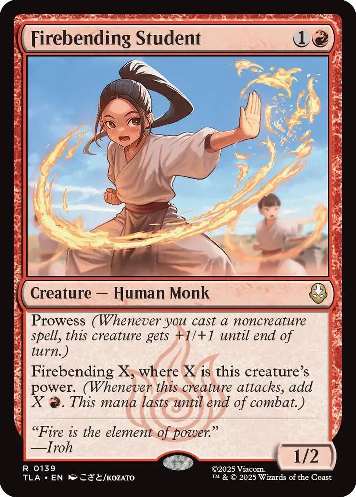 Firebending Student · 139 · Avatar: The Last Airbender · Non-foil