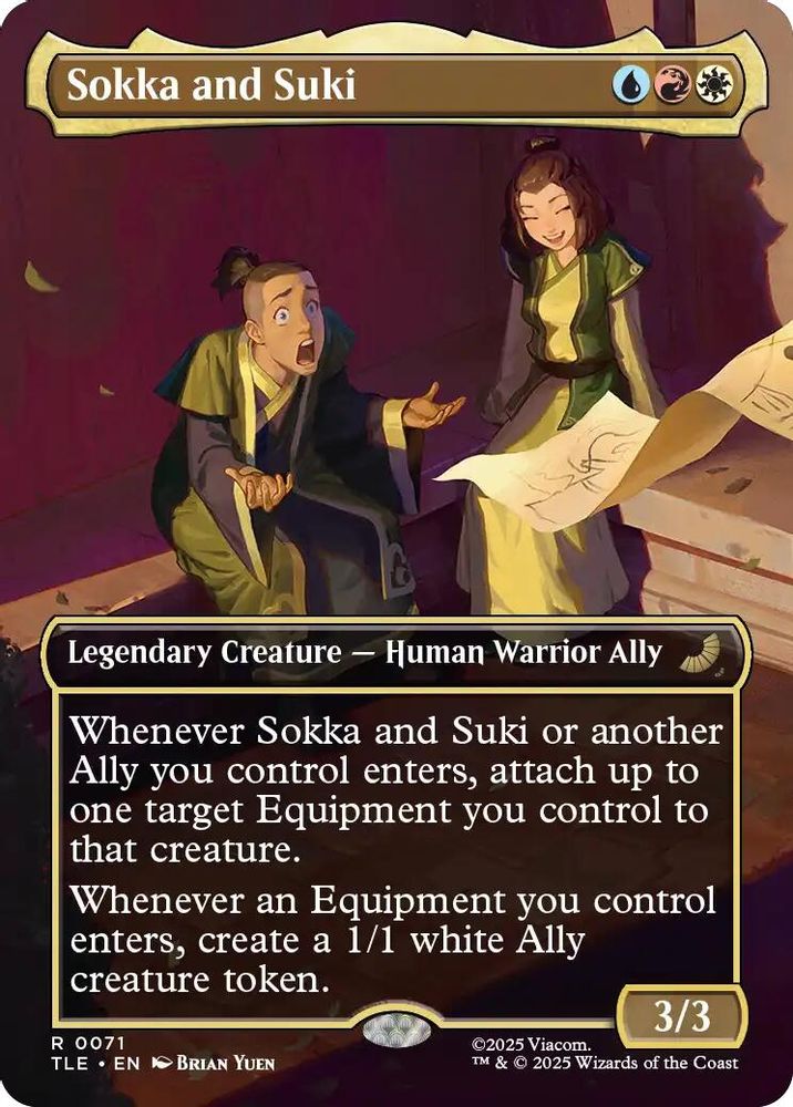Sokka and Suki (Borderless) · 71 · Avatar: The Last Airbender: Eternal-Legal · Non-foil