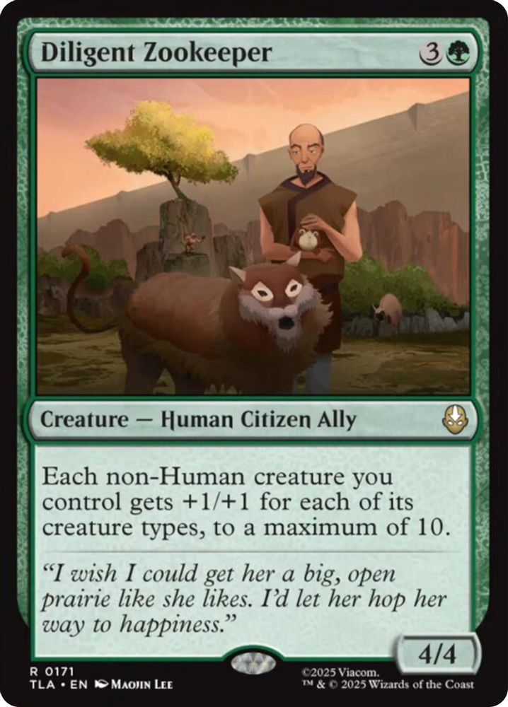 Diligent Zookeeper · 171 · Avatar: The Last Airbender · Non-foil