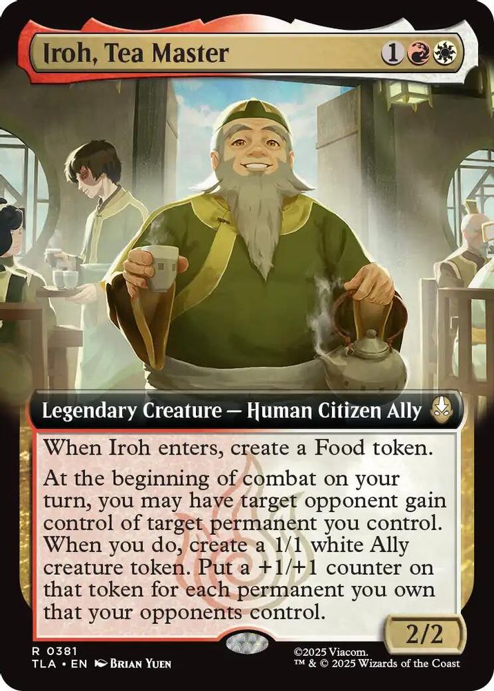 Iroh, Tea Master (Extended Art) · 381 · Avatar: The Last Airbender · Foil