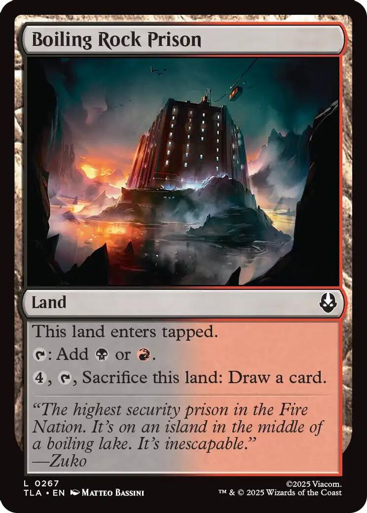 Boiling Rock Prison · 267 · Avatar: The Last Airbender · Non-foil