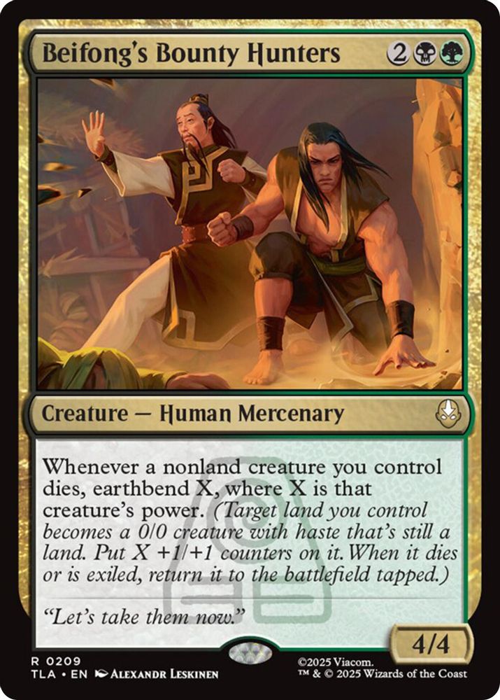 Beifong's Bounty Hunters · 209 · Avatar: The Last Airbender · Non-foil