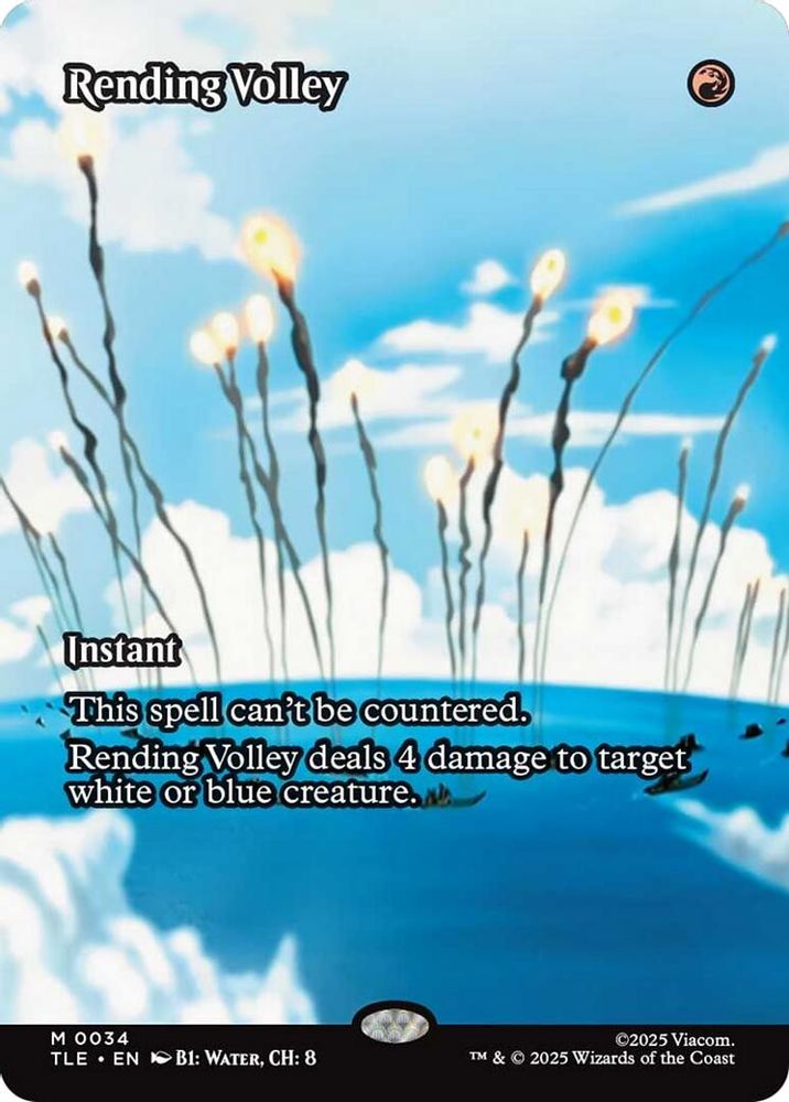 Rending Volley (Borderless) · 34 · Avatar: The Last Airbender: Eternal-Legal · Foil