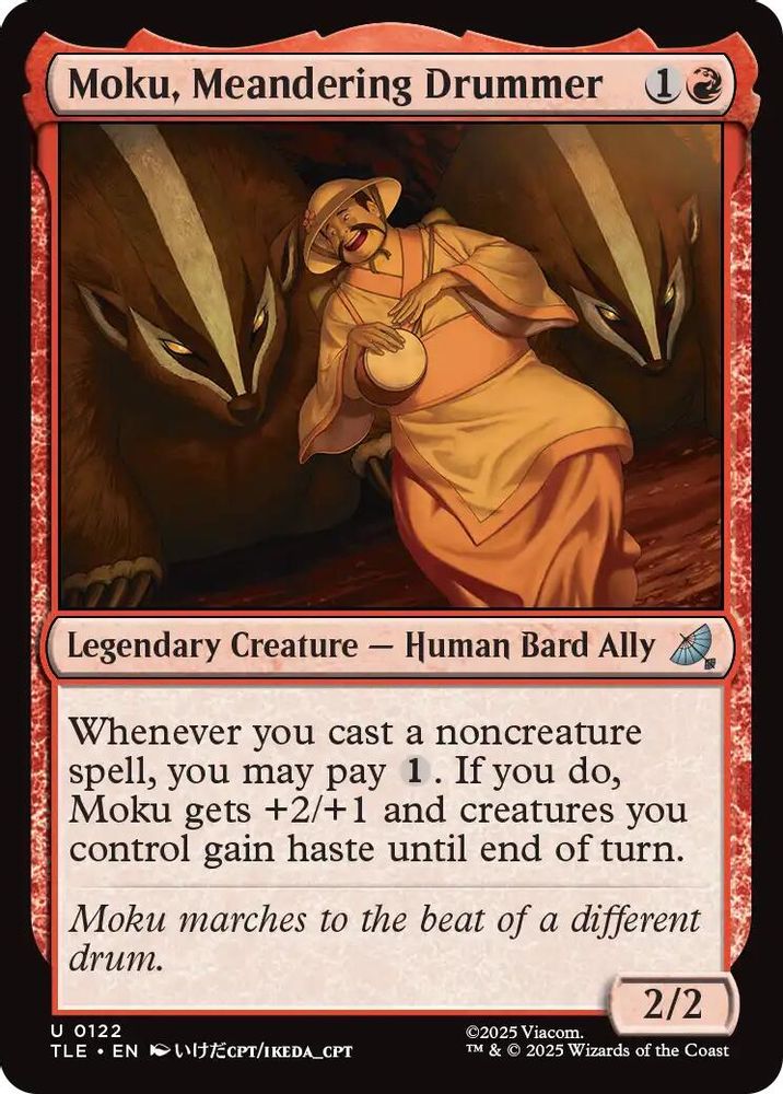 Moku, Meandering Drummer · 122 · Avatar: The Last Airbender: Eternal-Legal · Foil