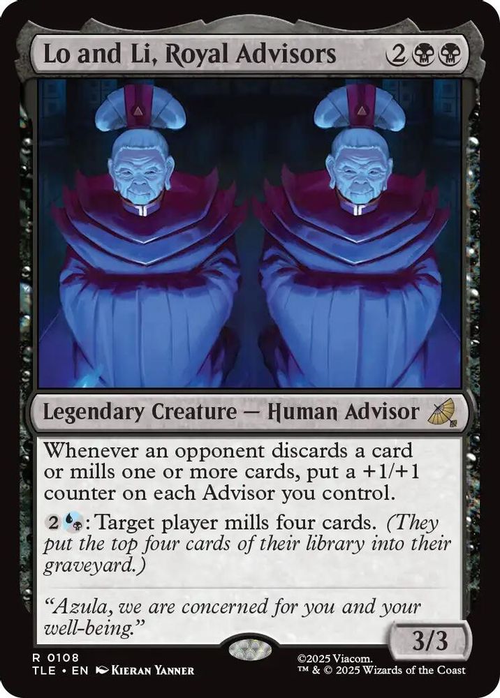 Lo and Li, Royal Advisors · 108 · Avatar: The Last Airbender: Eternal-Legal · Non-foil