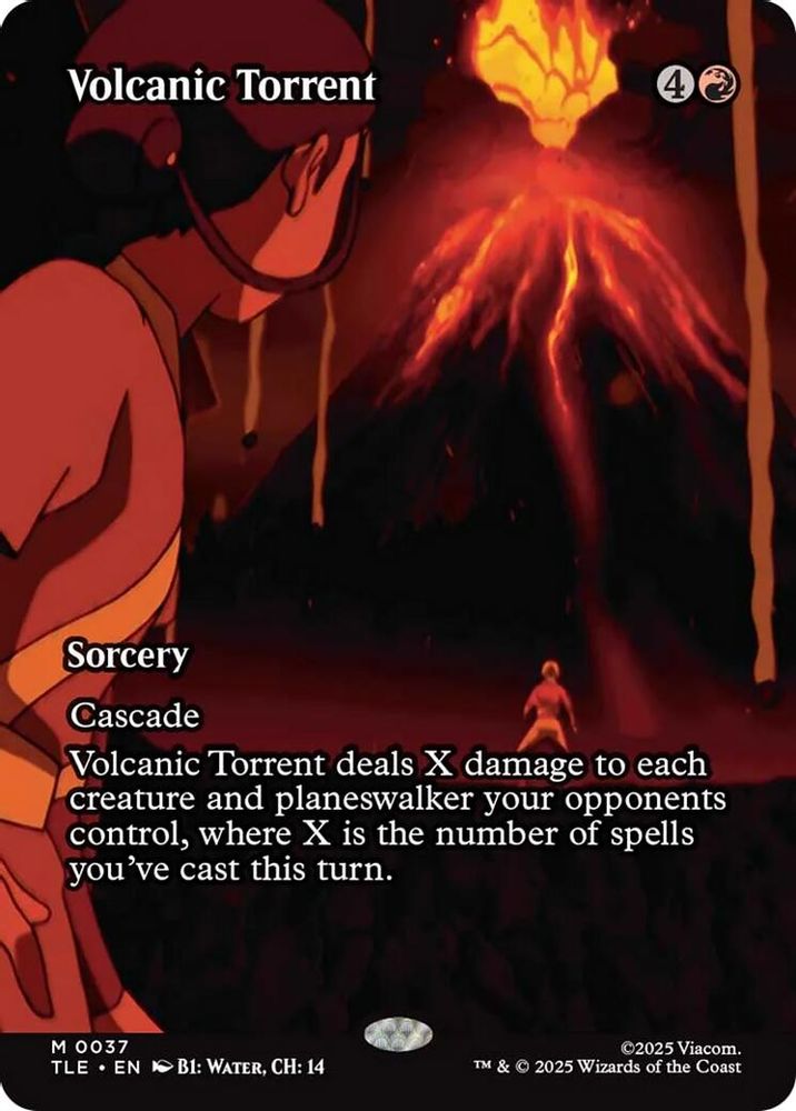 Volcanic Torrent (Borderless) · 37 · Avatar: The Last Airbender: Eternal-Legal · Non-foil