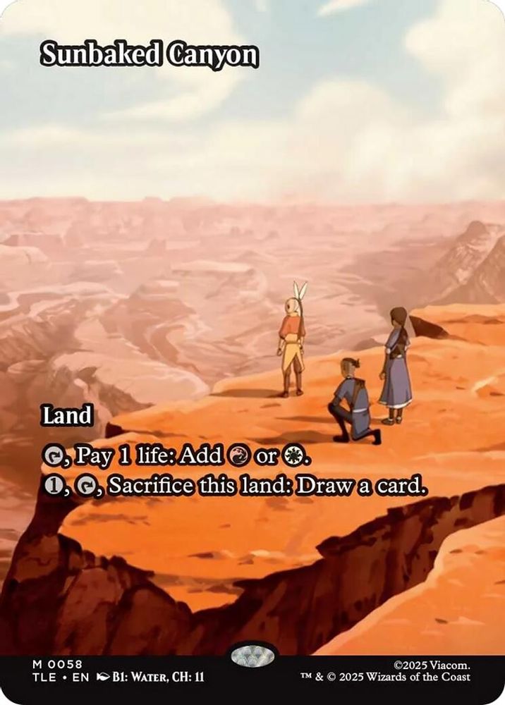 Sunbaked Canyon (Borderless) · 58 · Avatar: The Last Airbender: Eternal-Legal · Non-foil