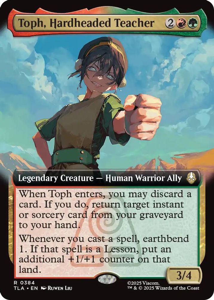 Toph, Hardheaded Teacher (Extended Art) · 384 · Avatar: The Last Airbender · Non-foil