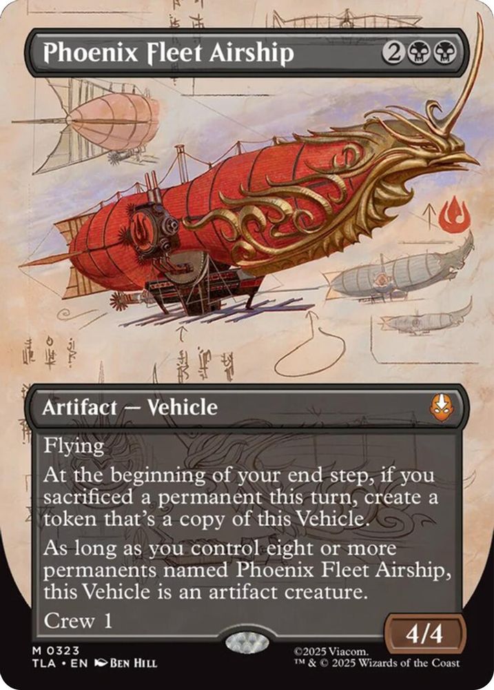 Phoenix Fleet Airship (Borderless) · 323 · Avatar: The Last Airbender · Foil