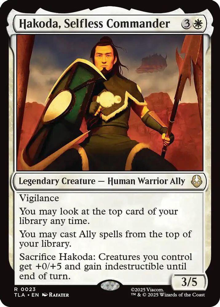 Hakoda, Selfless Commander · 23 · Avatar: The Last Airbender · Foil