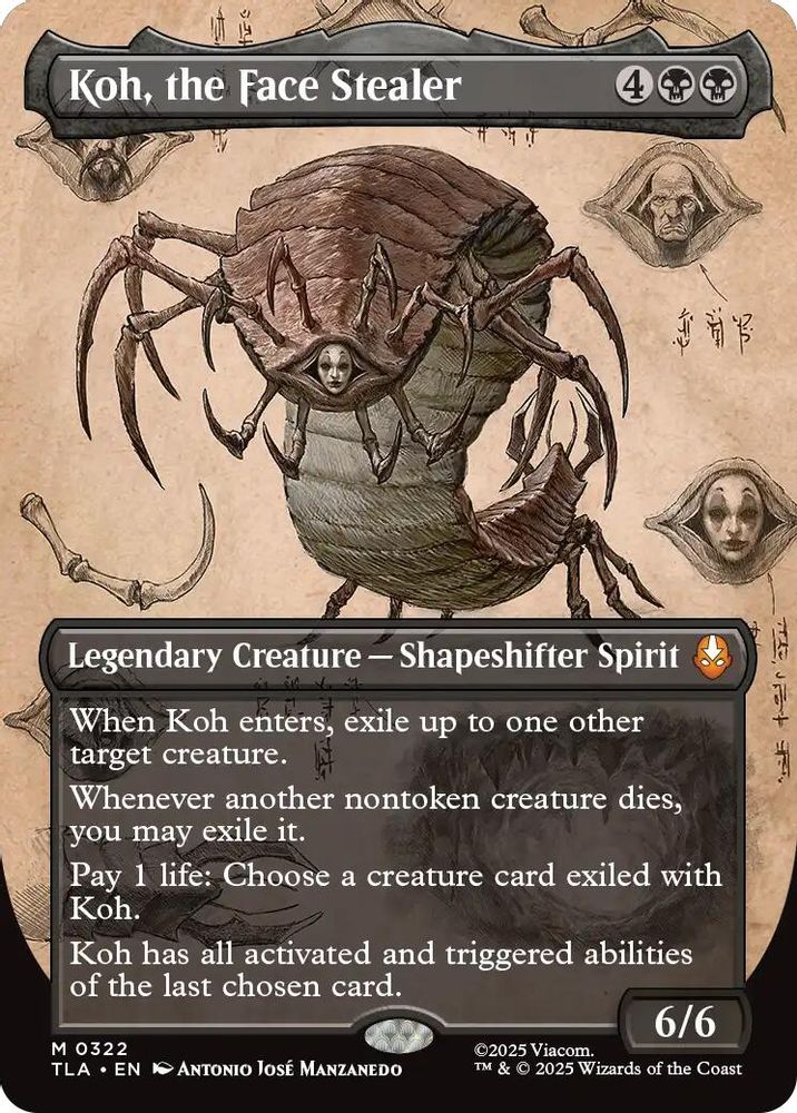 Koh, the Face Stealer (Borderless) · 322 · Avatar: The Last Airbender · Non-foil