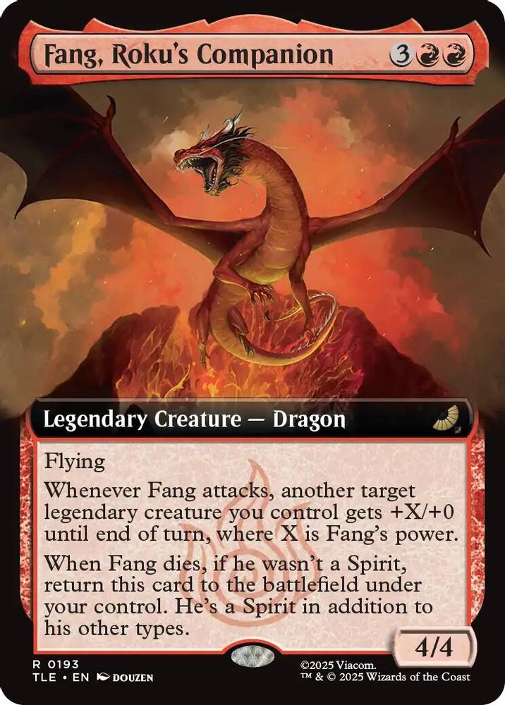 Fang, Roku's Companion (Extended Art) · 193 · Avatar: The Last Airbender: Eternal-Legal · Foil