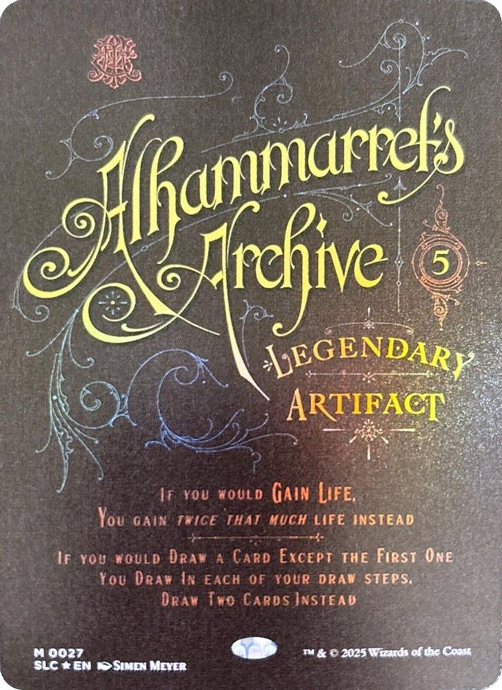 Alhammarret's Archive · 27 · SLC · Foil