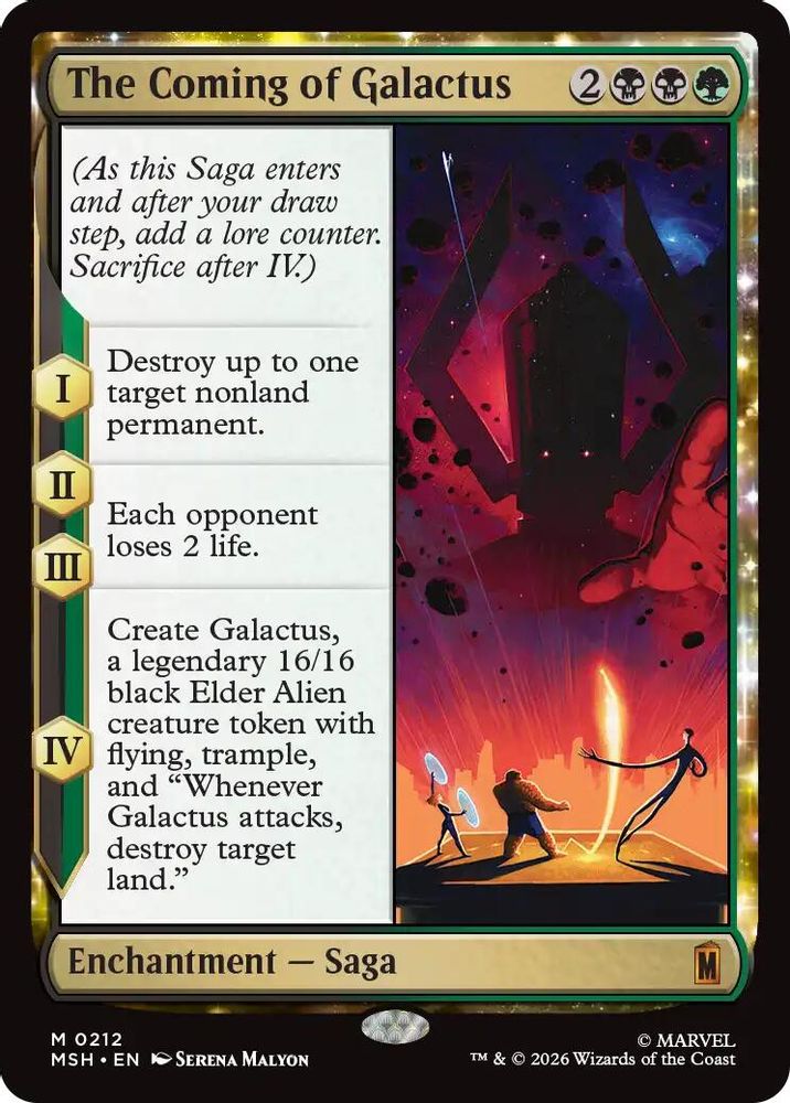The Coming of Galactus · 212 · Marvel Super Heroes · Foil