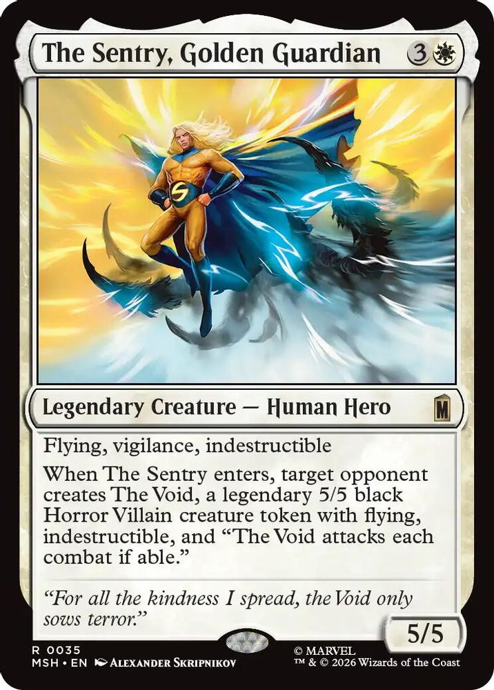 The Sentry, Golden Guardian · 35 · Marvel Super Heroes · Foil
