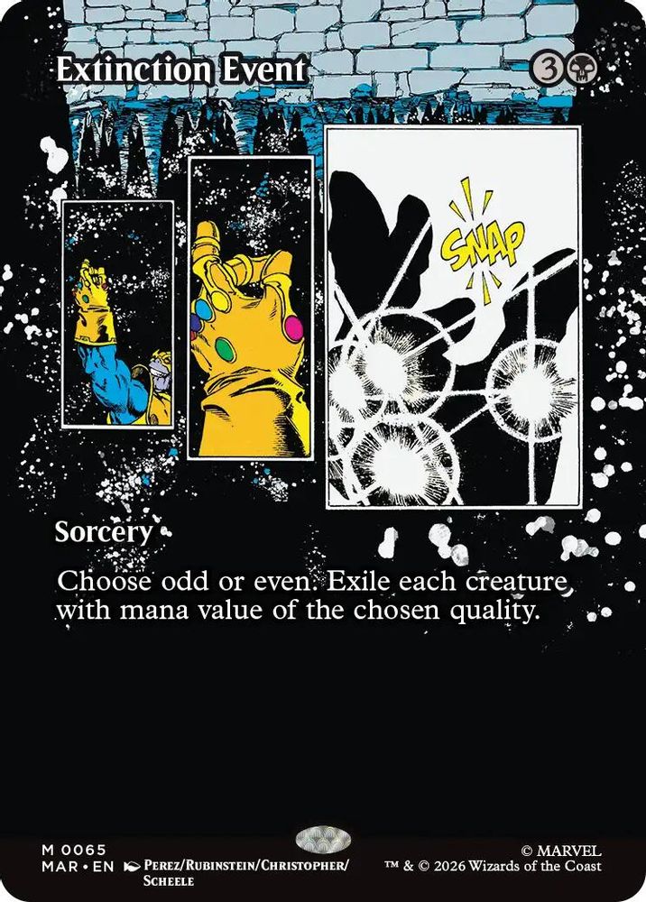 Extinction Event (Borderless) · 65 · MAR · Non-foil