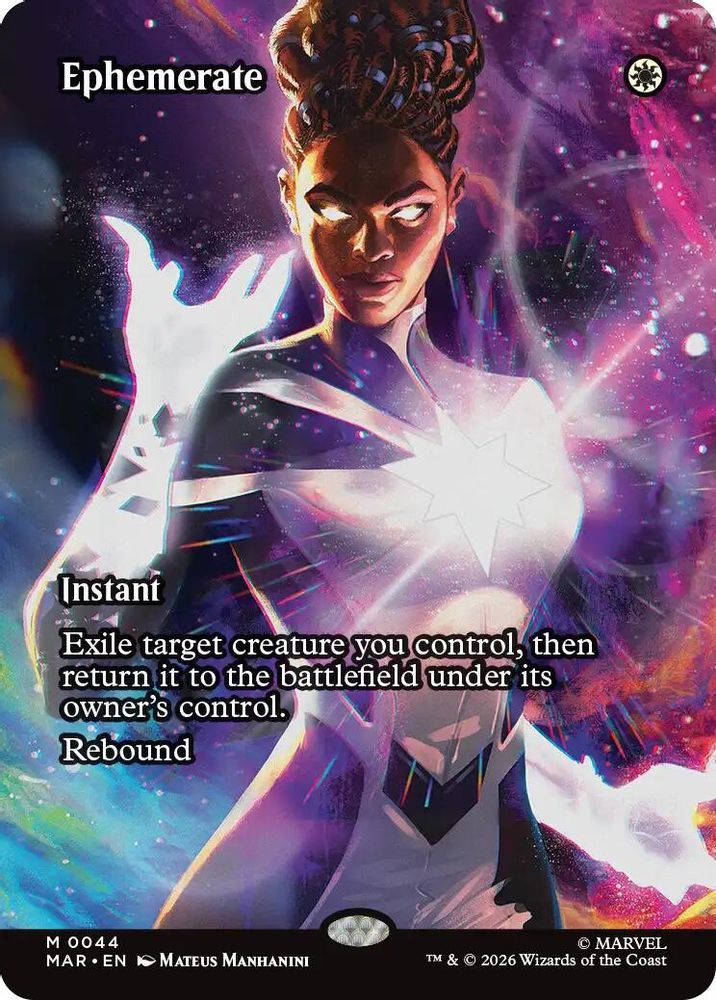 Ephemerate (Borderless) · 44 · Marvel Universe Eternal-Legal · Non-foil