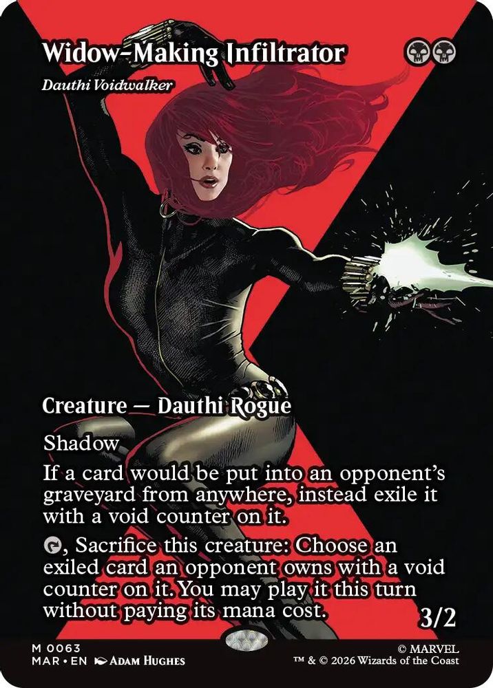 Widow-Making Infiltrator - Dauthi Voidwalker (Borderless) · 63 · Marvel Universe Eternal-Legal · Non-foil