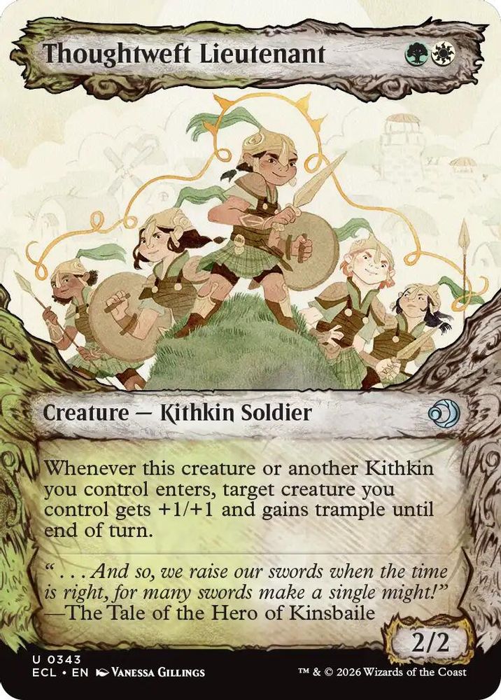 Thoughtweft Lieutenant (Showcase) · 343 · Lorwyn Eclipsed · Foil