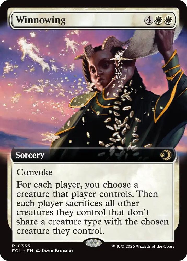 Winnowing (Extended Art) · 355 · Lorwyn Eclipsed · Foil