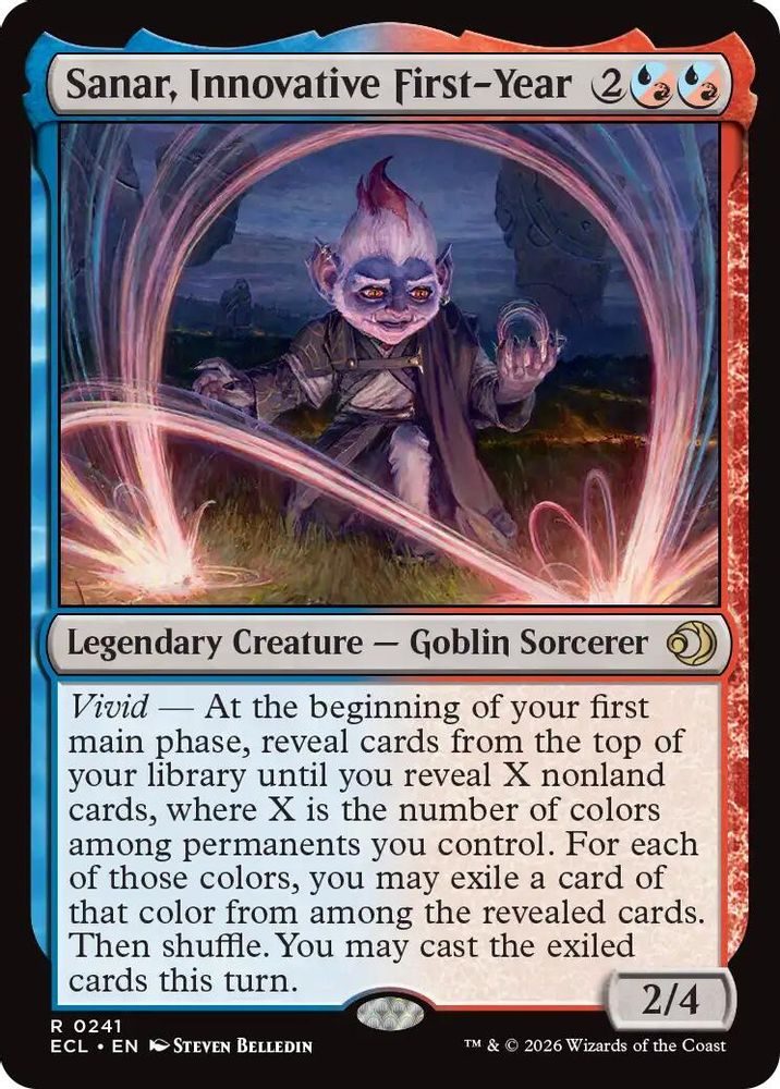 Sanar, Innovative First-Year · 241 · Lorwyn Eclipsed · Foil