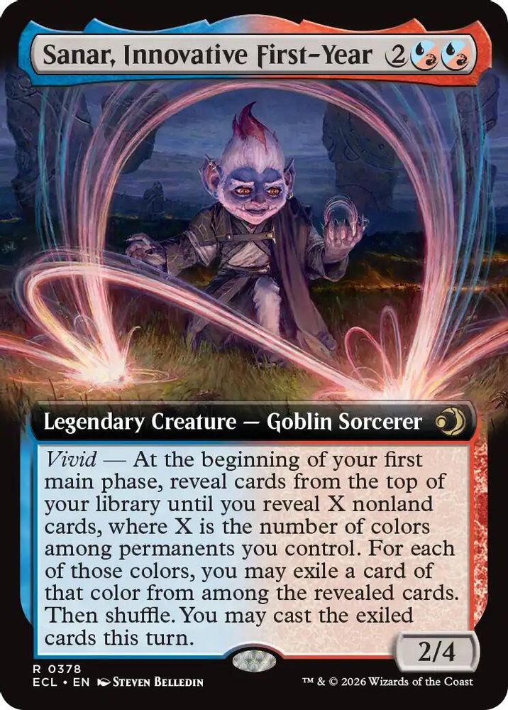 Sanar, Innovative First-Year (Extended Art) · 378 · Lorwyn Eclipsed · Foil