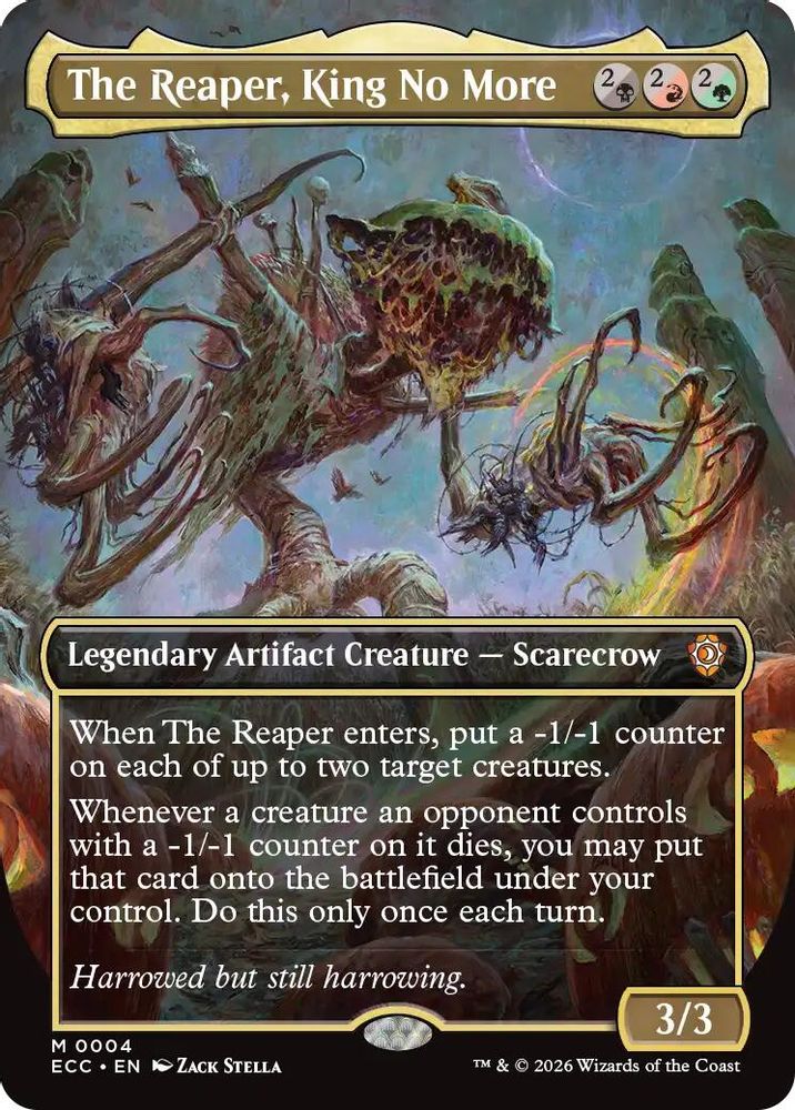 The Reaper, King No More (Borderless) · 4 · Commander: Lorwyn Eclipsed · Non-foil
