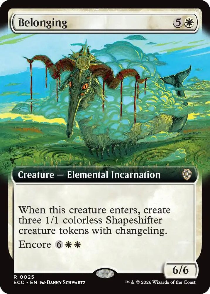 Belonging (Extended Art) · 25 · Commander: Lorwyn Eclipsed · Non-foil
