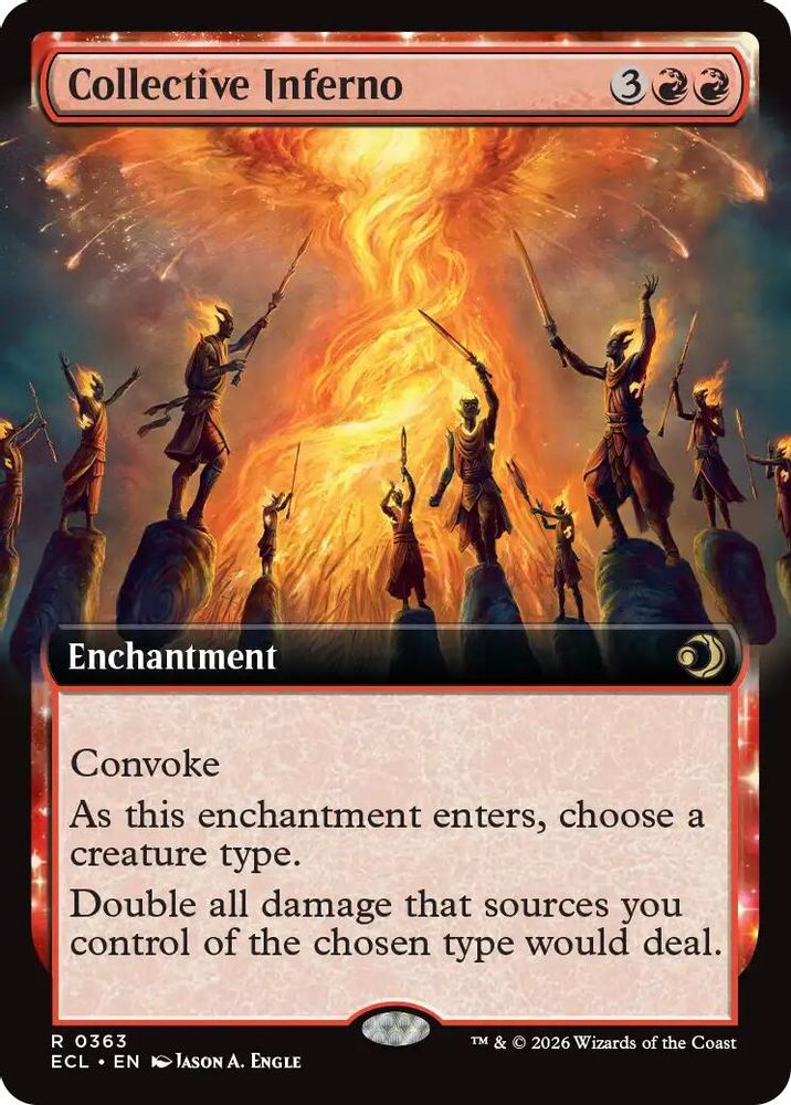 Collective Inferno (Extended Art) · 363 · Lorwyn Eclipsed · Non-foil