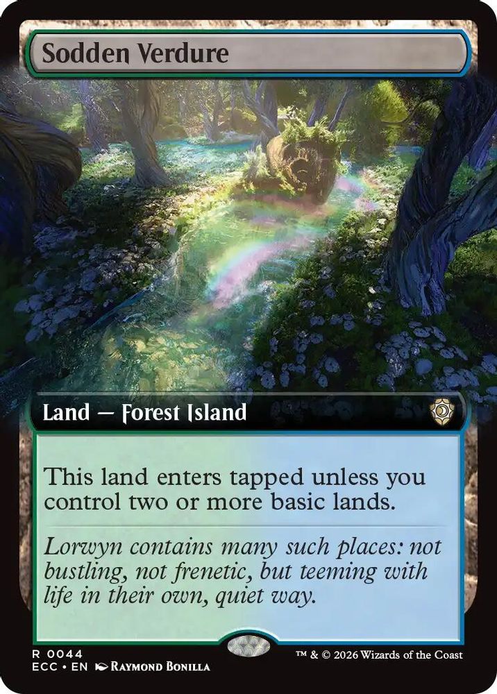 Sodden Verdure (Extended Art) · 44 · Commander: Lorwyn Eclipsed · Non-foil