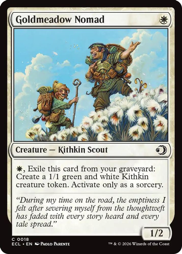 Goldmeadow Nomad · 18 · Lorwyn Eclipsed · Foil