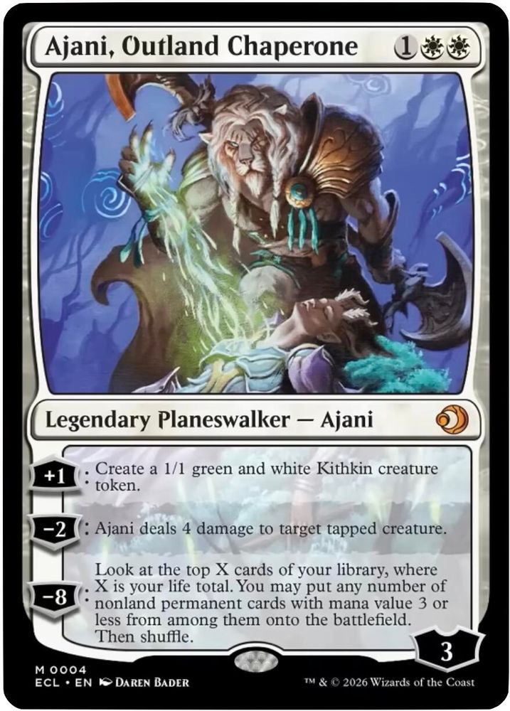 Ajani, Outland Chaperone · 4 · Lorwyn Eclipsed · Non-foil