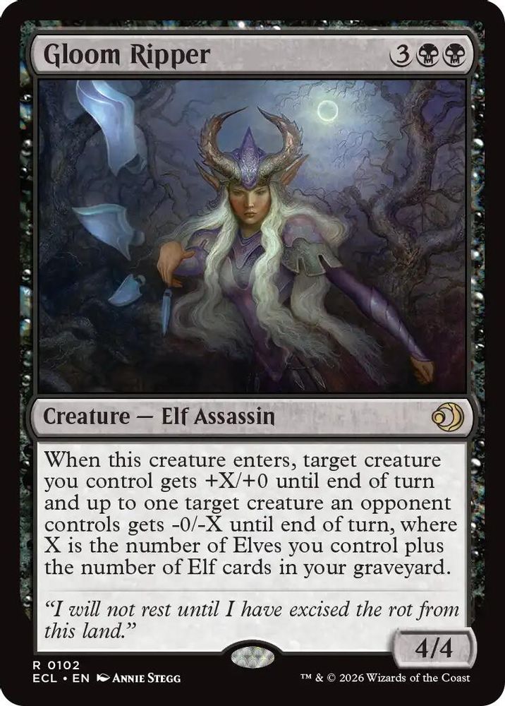 Gloom Ripper · 102 · Lorwyn Eclipsed · Non-foil