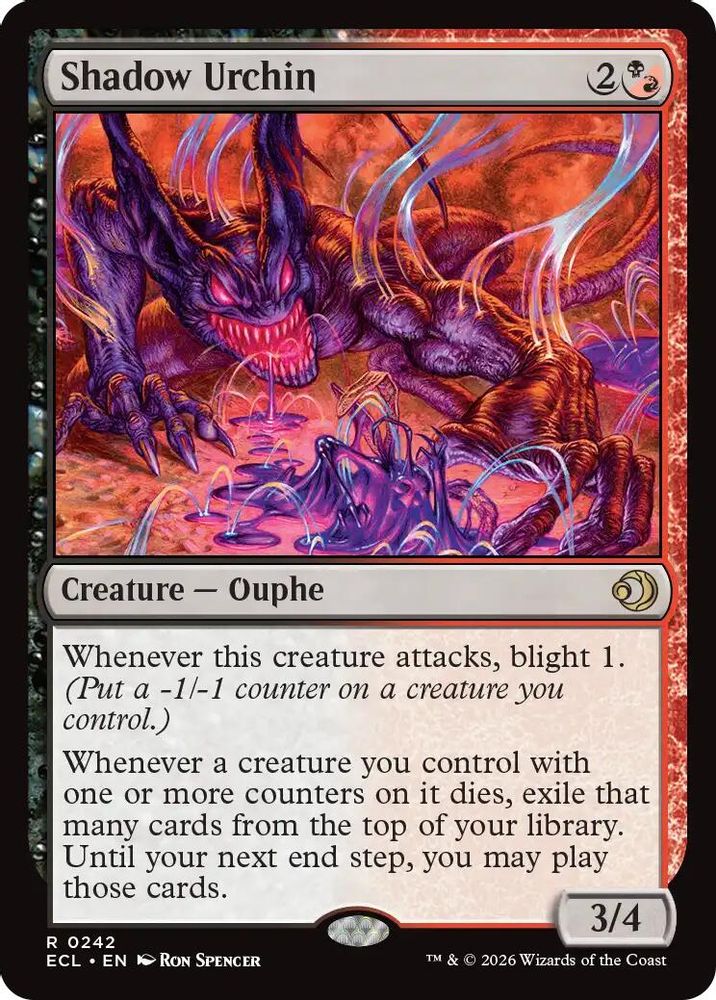 Shadow Urchin · 242 · Lorwyn Eclipsed · Non-foil