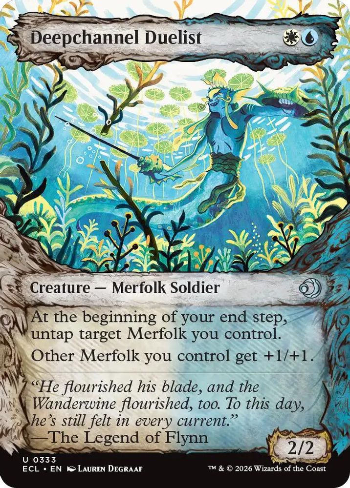 Deepchannel Duelist (Showcase) · 333 · Lorwyn Eclipsed · Non-foil
