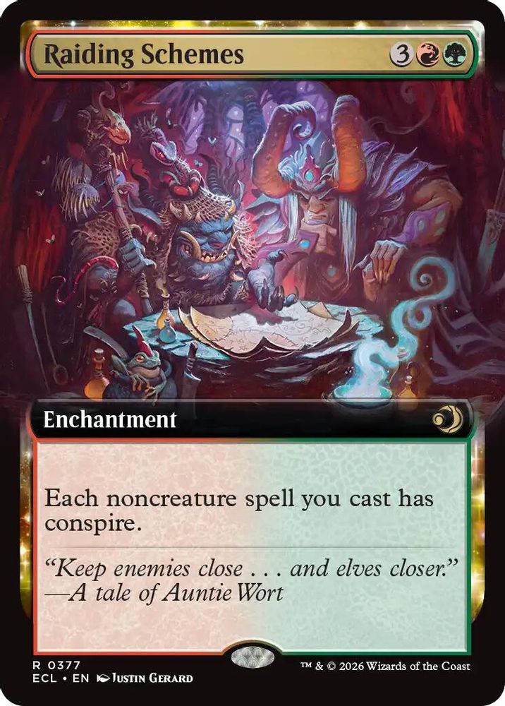 Raiding Schemes (Extended Art) · 377 · Lorwyn Eclipsed · Foil