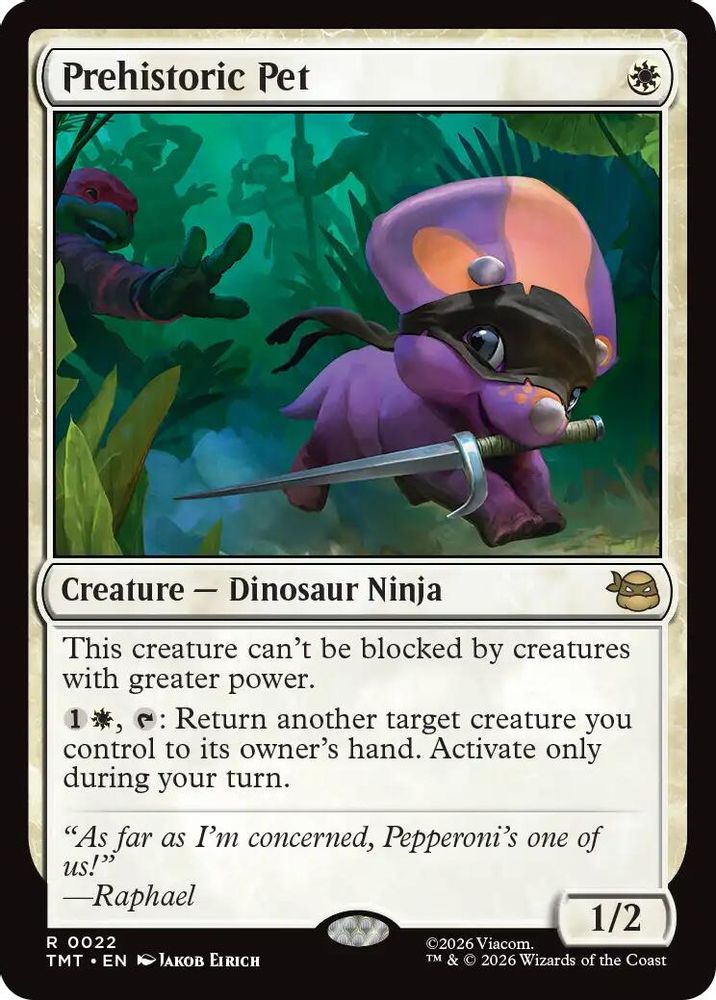 Prehistoric Pet · 22 · Teenage Mutant Ninja Turtles · Non-foil