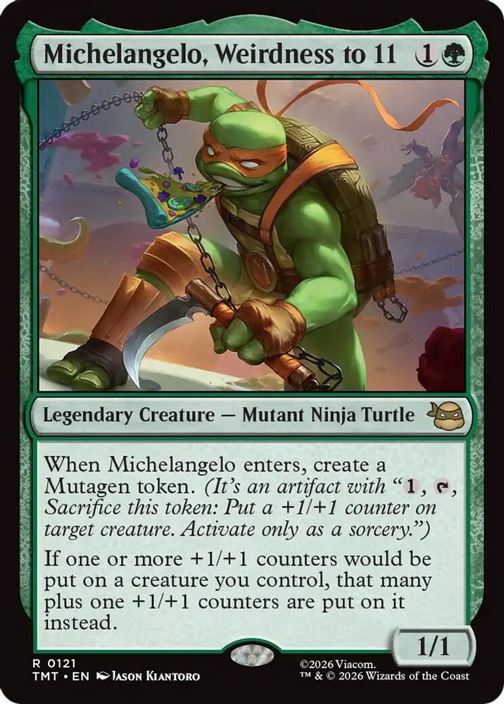 Michelangelo, Weirdness to 11 · 121 · Teenage Mutant Ninja Turtles · Non-foil
