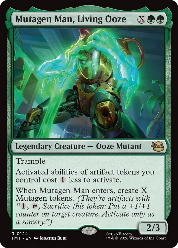 Mutagen Man, Living Ooze · 124 · Teenage Mutant Ninja Turtles · Non-foil