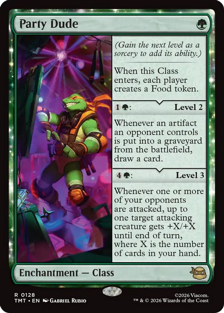 Party Dude · 128 · Teenage Mutant Ninja Turtles · Non-foil
